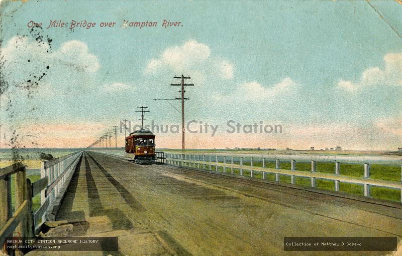 Postcard: One Mile Bridge over Hampton River